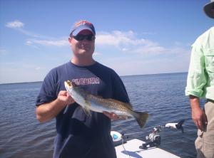 Rick Haines with a nice trout.